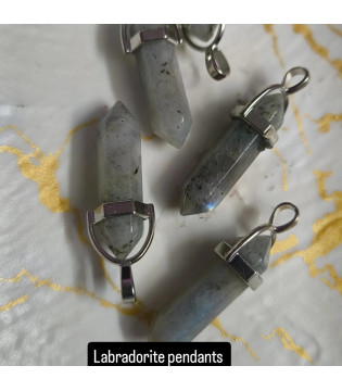 Labrodorite Cap Pendants