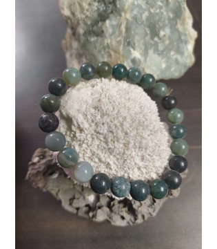 Moss agate bracelet