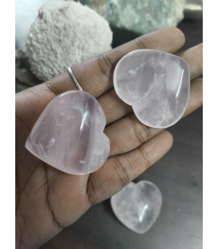 Rose Quartz Mini Hearts