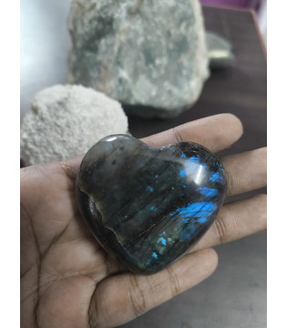 Labradorite Heart