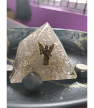 Clear Quartz Orgonite Pyramid