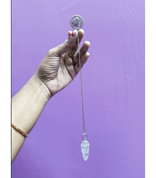 clear quartz pendulum