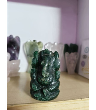 Green jade Ganesha 3.5"