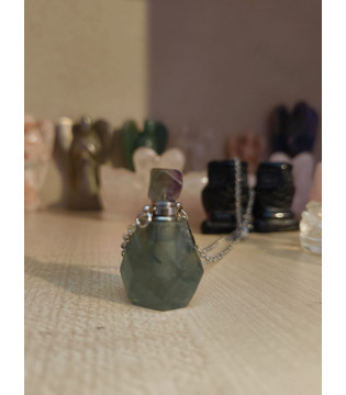 green jade mini crystal bottles